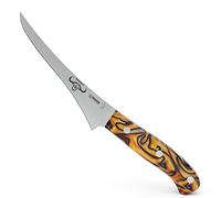 Giesser depuis 1776 - fabriqué en Allemagne - Couteau à filet 17 cm Spicy Orange, PremiumCut Filet No 1, couteau à filet, acrylique, exotique, inoxydable, couteau à griller allemand tranchant