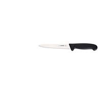 Giesser depuis 1776 - fabriqué en Allemagne - Couteau à fileter noir, Basic Black, lame 16 cm, antidérapant, couteau à fileter lavable au lave-vaisselle, inoxydable
