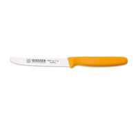 Giesser depuis 1776 - fabriqué en Allemagne - couteau à tomates jaune, lame 11 cm, antidérapant, petit couteau utilitaire lavable au lave-vaisselle, inoxydable
