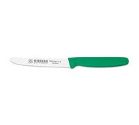 Giesser depuis 1776 - fabriqué en Allemagne - couteau à tomates vert, lame 11 cm, antidérapant, petit couteau utilitaire lavable au lave-vaisselle, inoxydable