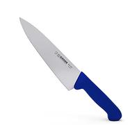 Giesser depuis 1776 - fabriqué en Allemagne - Couteau de chef bleu, Basic Blue, lame 20 cm, antidérapant, couteau de cuisine tranchant, lavable au lave-vaisselle, inoxydable