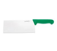 Giesser depuis 1776 - fabriqué en Allemagne - Couteau de chef chinois vert, Basic Green, lame 21 cm, antidérapant, couteau tranchant lavable au lave-vaisselle, inoxydable
