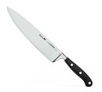 Giesser depuis 1776 - fabriqué en Allemagne - couteau de chef forgé 23 cm BestCut, résistant à la chaleur, noir, couteau de cuisine allemand lavable au lave-vaisselle, acier inoxydable