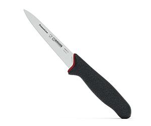 Giesser depuis 1776 - fabriqué en Allemagne - Couteau d'office 13 cm PrimeLine, noir, inoxydable, lavable au lave-vaisselle, couteau de cuisine tranchant antidérapant, à pointe moyenne