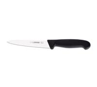 Giesser depuis 1776 - fabriqué en Allemagne - couteau utilitaire noir, Basic Black, lame 13 cm, antidérapant, petit Couteau de cuisine tranchant, lavable au lave-vaisselle, inoxydable