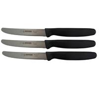 Giesser Lot de 3 couteaux multi-usages avec lame dentelée 11 cm