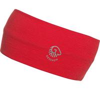 GIESSWEIN Brentenjoch Bandeau en Jersey mérinos pour Homme et Femme 100% Laine mérinos, Bandeau de Sport léger, Compatible avec Le Casque, Rouge (Zinober 343), Taille Unique