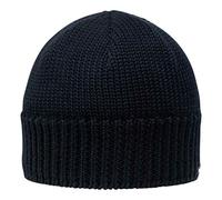 GIESSWEIN Cap Gösleswand DK.Blau, One - Chapeau tricoté Unisexe pour Hommes et Femmes, Bonnet en Laine mérinos, Chapeau d'hiver Chaud en Laine mérinos, Chapeau de Sport doublé de Molleton