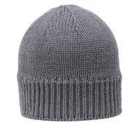 GIESSWEIN Cap Gösleswand kohle melé, One - Chapeau tricoté Unisexe pour Hommes et Femmes, Bonnet en Laine mérinos, Chapeau d'hiver Chaud en Laine mérinos, Chapeau de Sport doublé de Molleton