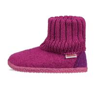 Giesswein Chausson Kramsach Kids Beere 26 - Chaussures de cabane pour Enfants Unisexes, Pantoufles en Feutre Chaud, Chaussons en Laine Haute pour Filles et garçons, antidérapantes