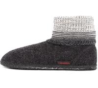 Giesswein Chaussons Baumkirchen Anthrazit 36 - Pantoufles Hautes pour Hommes et Femmes, Chaussures en Laine feutrée Chaude