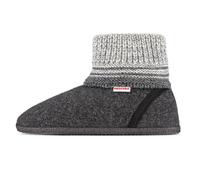 Giesswein Chaussons Baumkirchen Anthrazit 37 - Pantoufles Hautes pour Hommes et Femmes, Chaussures en Laine feutrée Chaude