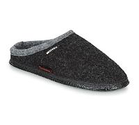 Giesswein Pantoufles Dannheim anthracite 42 - Chaussons chauds en feutre pour hommes et femmes, mules antidérapantes, chaussons en laine unisexes