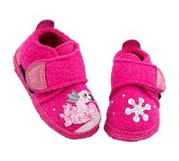 Giesswein Chaussons pour bébé Unterroth framboise 19 - Chaussures de marche chaudes pour bébés avec fermeture velcro, Chaussures antidérapantes pour enfants