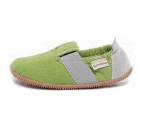 Giesswein Chaussons Söll Slim-Fit Herbe 26 - Pantoufles en Coton pour Filles et garçons, Chaussures de Jardin d'enfants antidérapantes avec Bande élastique
