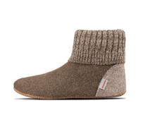 Giesswein Chaussures de hutte Wildpoldsried Enfants Taupe 30 - Chaussons Hauts Unisexes pour Enfants, Pantoufles en Feutre Chaud pour Filles et garçons, Semelle en Caoutchouc Solide