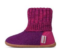 Giesswein Chaussures de hutte Wildpoldsried Enfants veilchen 30 - Chaussons Hauts Unisexes pour Enfants, Pantoufles en Feutre Chaud pour Filles et garçons, Semelle en Caoutchouc Solide