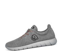 GIESSWEIN Merino Runners Baskets Respirantes en Laine mérinos Stretch 3D pour Homme Chaussures de Loisirs légères avec Semelle intérieure Amovible, Gris, 43 EU