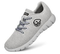 Giesswein Merino Runners Men Gris clair-031 40 - Baskets Respirantes en Laine mérinos, Chaussures légères et pour Hommes, Semelle remplaçable