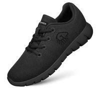 Giesswein Merino Runners Women Noir 37 - Baskets Respirantes en Laine mérinos 3D Stretch, Chaussures légères pour Femmes avec Semelle Amovible