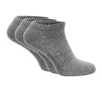 Giesswein Organic Sneaker Socks gris 43-46 - 3 paires de chaussettes Cotton, Chaussettes de sport pour femmes et hommes en coton bio, Pack de 3 chaussettes courtes unisexes