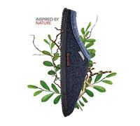 Giesswein Pantoufles Dannheim Bleu Nuit 43 - Chaussons Chauds en Feutre pour Hommes et Femmes, Mules antidérapantes, Chaussons en Laine Unisexes