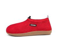 Giesswein Chaussons Vent fermés en feutre pour femmes et hommes voûte plantaire amovible Rouge 41