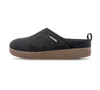 Giesswein Wool Clog Noir 43 - Pantoufles en Feutre pour Femmes et Hommes, Chaussons en Feutre Unisexe avec Semelle en liège