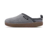 Giesswein Wool Clog Noir 46 - Pantoufles en Feutre pour Femmes et Hommes, Chaussons en Feutre Unisexe avec Semelle en liège