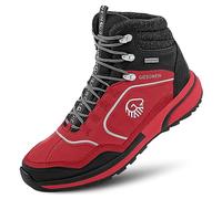 Giesswein Wool Cross X Alpine Hommes Rouge flammé 44 - Bottes de randonnée imperméables pour Hommes, Chaussures de Trekking en 100% Laine mérinos, Bottes de Montagne