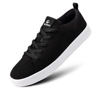 Giesswein Wool Sneaker Men Noir 45 - Chaussures à Plateforme pour Hommes, Baskets décontractées en Laine mérinos 3D Stretch, Lacets Super légers