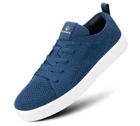 Giesswein Wool Sneaker Men Ocean Blue 44 - Chaussures à Plateforme pour Hommes, Baskets décontractées en Laine mérinos 3D Stretch, Lacets Super légers