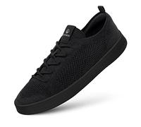 Giesswein Wool Sneaker Men Solid Black 41 - Chaussures à Plateforme pour Hommes, Baskets décontractées en Laine mérinos 3D Stretch, Lacets Super légers