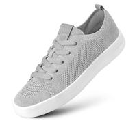 Giesswein Wool Sneaker Women Gris Clair 36 - Chaussures à Plateforme pour Femmes, Baskets décontractées en Laine mérinos Stretch 3D, Chaussures à Lacets Super légères