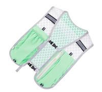 GIEST de course d'hydratation - Pack d'hydratation sportive, équipement thoracique réglable | Compartiment de vessie sécurisé, stockage multi-poches pour marathon pour piste de course camping, vert