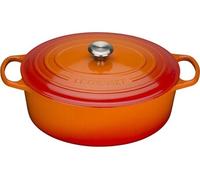 Gietijzeren Ovale Braadpan Oranjerood 35cm 8,9l