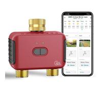 Giex Programmateur D’Arrosage Zigbee 2 Zones Régulateur Intelligent Pour Tuyaux De Jardin Compatible Avec Les Applis Tuya Et Smart