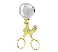 Gifaz Ciseaux à œufs fabriqués en Italie avec poignée dorée, détails artisanaux et fonction pour couper les œufs à la coque