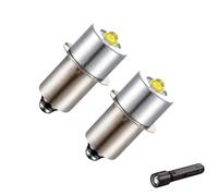 GifBasg P13.5S 3V 3W LED Bulb Replacement for Maglite 2D Flashlight, 3V LED Flashlight, Emergency Work Light, Easy Installation, Superior Brightness, Long Life (2)