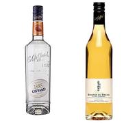 Giffard Liqueur Cacao Blanc 70 cl & Liqueur Banane du Brésil et des Caraïbes - Recette Française - Exotique et Gourmande - 70 cl