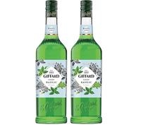 Giffard - Sirop de Basilic - Recette et Fabrication Françaises - Floral et Frais - 1 Litre (Lot de 2)