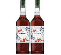 Giffard - Sirop Grenadine - Recette et Fabrication Françaises - Gourmand et Intense - 1 Litre (Lot de 2)