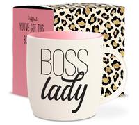 Gifffted Cadeaux Boss Lady Pour Femme à Anniversaire | Saint Valentin | Noël - Maman | Ami | Sœur | Elle, Tasse à Café En Céramique/Mug, Fête des Mères Cadeau, 380 ML