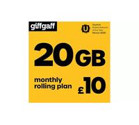 Giffgaff, carte SIM multi formats pour une utilisation au Royaume-Uni Tarif attractif offrant des appels illimités, des SMS, Internet. Tranquillité d’esprit, sans contrat, ne payez que ce dont vous avez besoin. Multi taille, compatible avec tous les périphériques.
