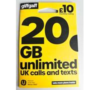 giffgaff Carte SIM prépayée 10 £