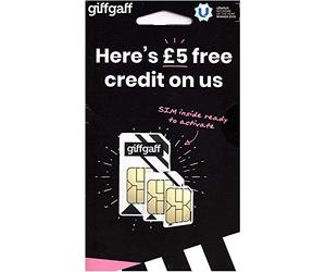 Giffgaff Nano/Micro/Standard SIM haut de gamme offre des appels illimités, pas de contrat. Multi taille, s'adapte à tous les appareils. Crédit bonus de 5 £ lorsque vous remplissez 10 £ première fois.