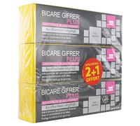 Gifrer Bicare Gifrer Plus Dentifrice Blanchissant au Charbon Végétal Lot de 3 x 75 ml dont 1 Offert