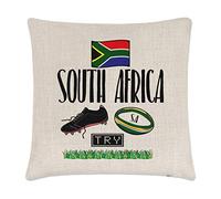 Gift Base® Afrique du Sud Rugby Lin Housse de Coussin