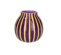 Gift Company Artisan Vase Violet / Jaune Hauteur 13,7 cm
