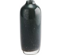 Gift Company Linen Vase Glitter Bubbles, Étroit, vase à fleurs, vase de table, vase décoratif, verre, anthracite, H 19 cm, 1087301019